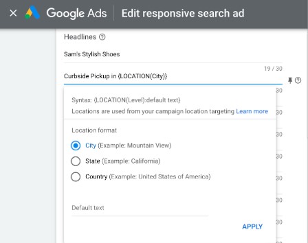 Edit Responsive Google Search Ad